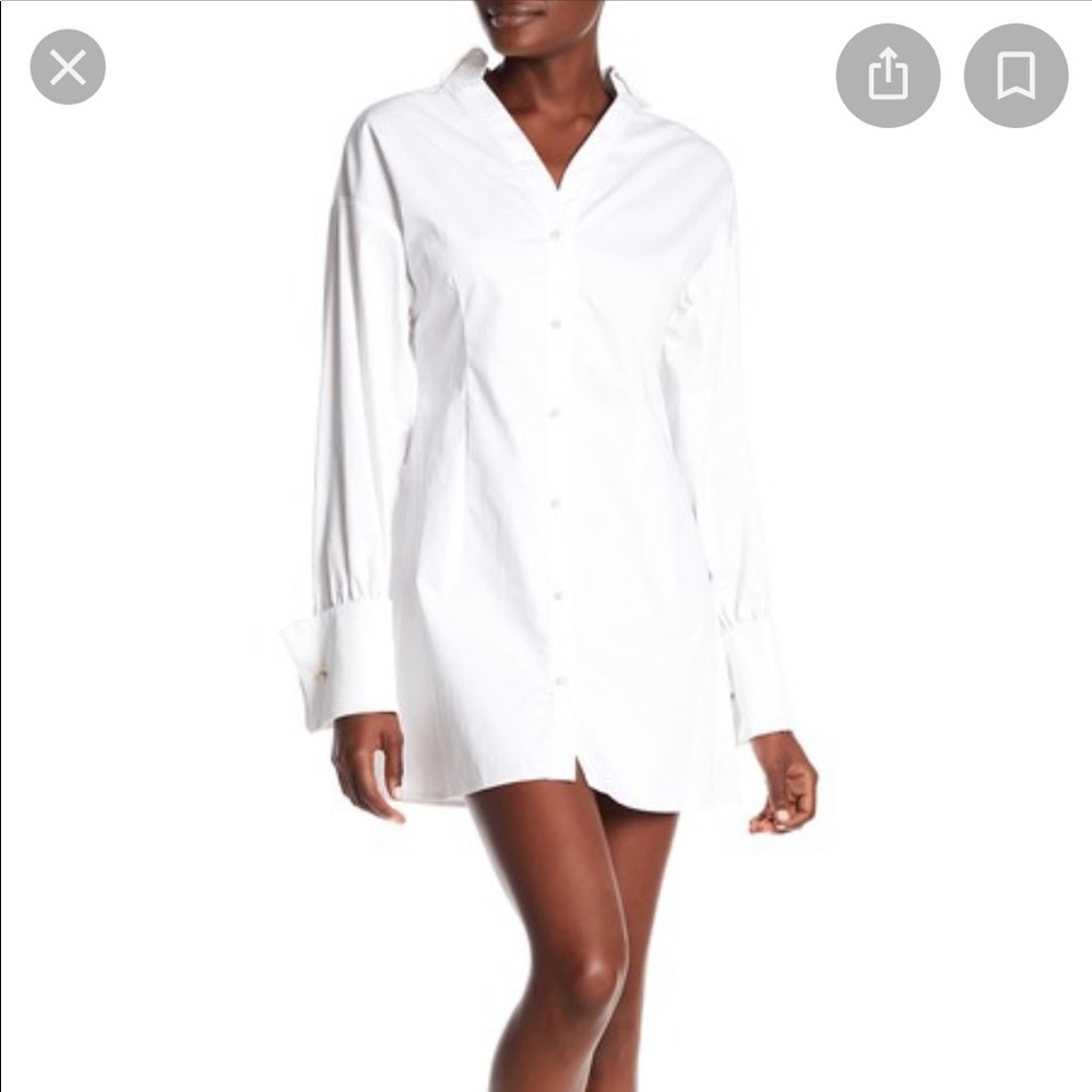 Bethany Pearl Button Shirt Dress